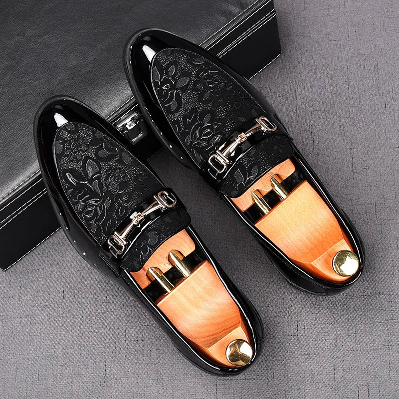 Mens Shoes Designer Handmade Wedding Leather British Dress Shoes Luxury Formal Business Driving Casual Shoes for Men New Loafers