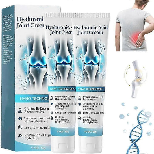 Hyaluronic Acid Joint Cream, Hyaluronic Acid Joint Massage Cream, Advanced Joint and Bone Care Cream for Back, Neck, Hands, Knee