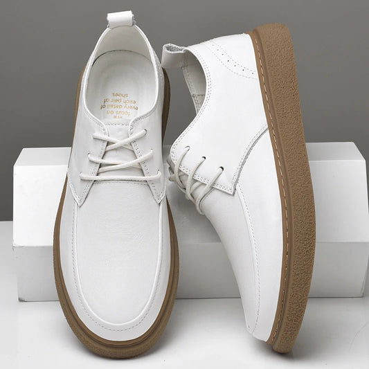 Designer Brand Men's Genuine Leather Shoes Soft Sole Comfortable Casual Shoes Outdoor Running Shoes Men's Business Shoes 44 45