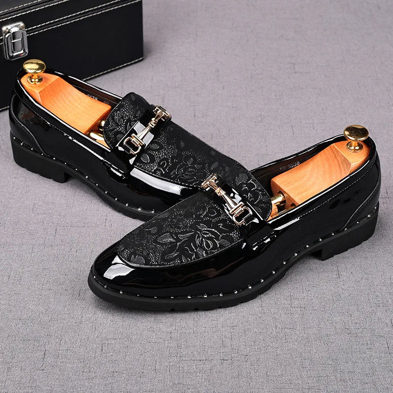Mens Shoes Designer Handmade Wedding Leather British Dress Shoes Luxury Formal Business Driving Casual Shoes for Men New Loafers